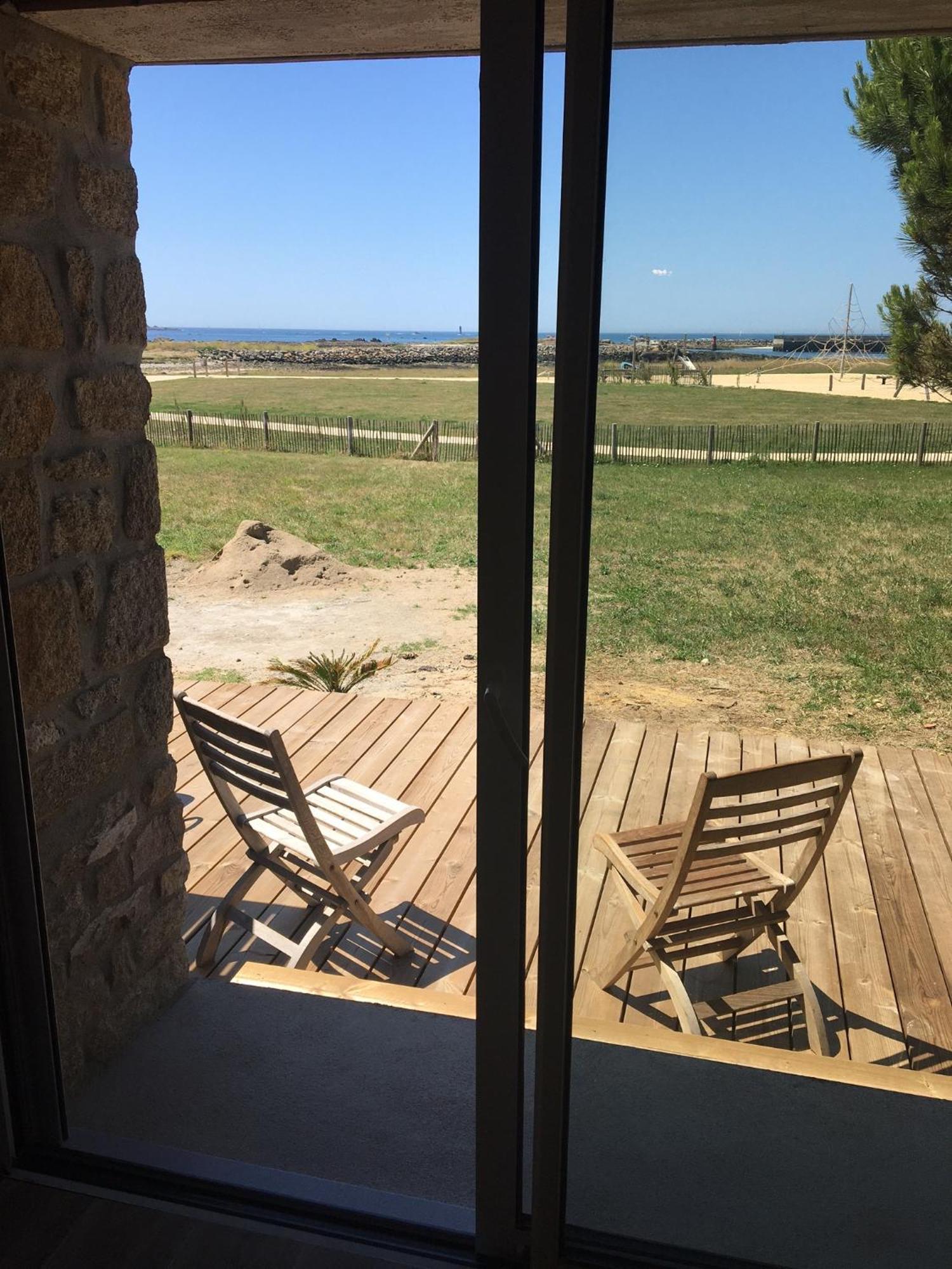 Appart-Studios Vue Mer Panoramique St Guenole Cote Mer Penmarcʼh Exteriör bild